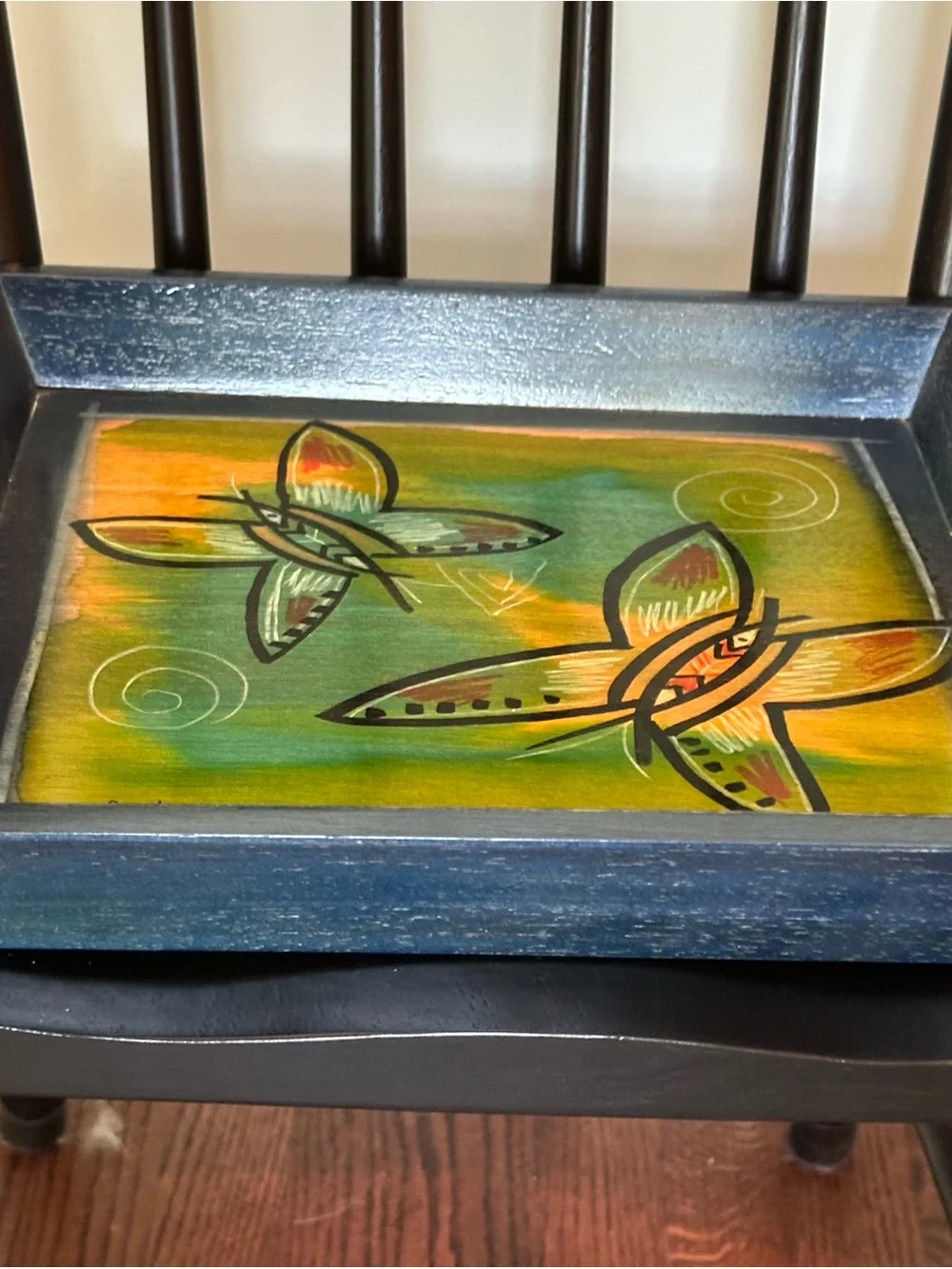 Vintage Kakadu Hand-Painted Tray, Bowl, and Coaster Set